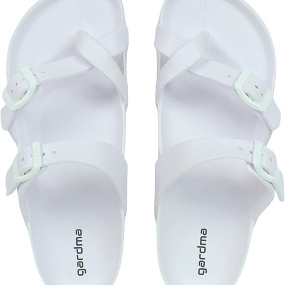 Pillow Slides Anti-Slip Sandals Double Buckle Cloud Slippers Home Outdoor 9&10 - Picture 5 of 6